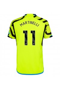 Arsenal Gabriel Martinelli #11 Jalkapallovaatteet Vieraspaita 2023-24 Lyhythihainen